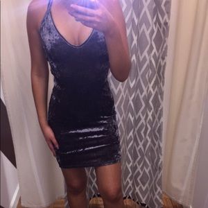 Size S Bear Dance Purple Velvet Dress